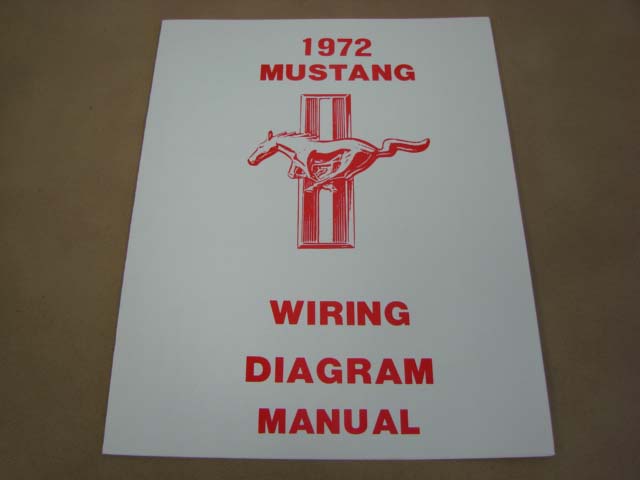 MLT WD72 Wiring Diagram For 1972 Ford Mustang (MLTWD72 ...