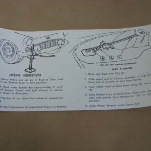 DDF539 Decal, Jack Instructions