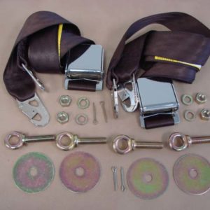 DSB038 Seat Belts, Buckskin, Pair