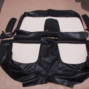 USCE5601 Seat Cover, Black And White With Embossment