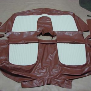 USCE5602 Seat Cover, Buckskin And White With Embossment