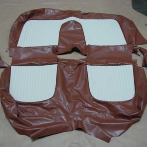 USCL5602 Seat Cover, Buckskin And White Leather