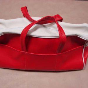 DAC1055RD Tote Bag, Red / White