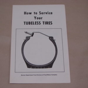 DDF477 Tire Instruction Folder