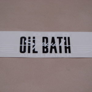 DDF060 Decal, Oil Bath