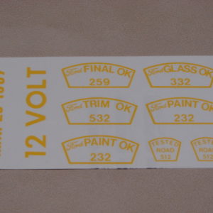 DDF256 Decal Set, Paint OK