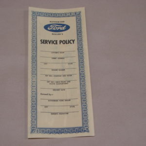 DDF483 Service Policy