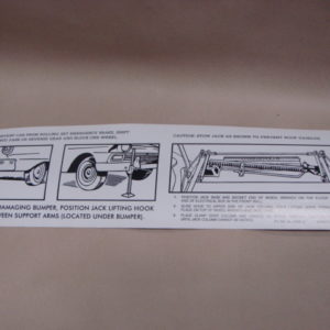 DDF531 Decal, Retractable Jack Instructions