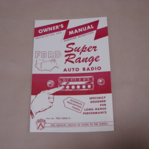 DDF467 Radio Manual, Super Range