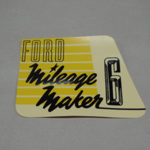 DDF112 Decal, Ford Mileage Maker 6