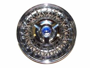 A1015HBU Wire Wheel, 14&#8243;, Chrome, With Blue Spinner