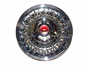 A1015HRD Wire Wheel, 14&#8243;, Chrome, With Red Spinner