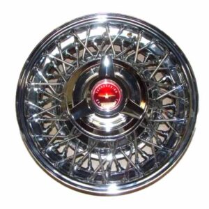 A1015HRD Wire Wheel, 14 Inch, Chrome, With Red Spinner