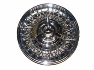 A1015LBK Wire Wheel, Black Center, 15 Inch Tube Type, Chrome