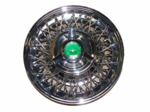 A1015LGN Wire Wheel, Green Center, 15&#8243; Tube Type, Chrome