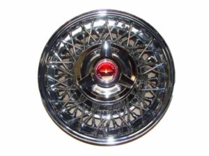 A1015MRD Wire Wheel, Red Center, 15&#8243; Tube Type, Chrome