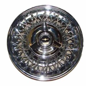 A1015NBK Wire Wheel With Black Spinner, 15 Inch, Chrome