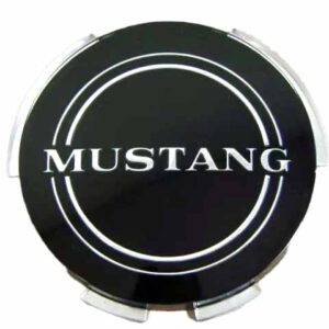 A1141C Wheel Cover Center, Black With "Mustang"