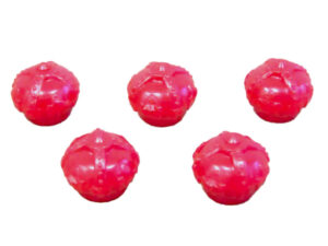 A1706C Valve Stem Cap Set, Red, 5 Pieces