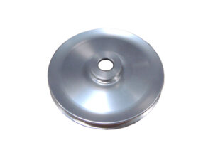 A3733A Power Steering Pump Pulley, 5 1/4 Inch Od, Billet Aluminum Silver