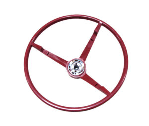 A3600E09 Steering Wheel, Dark Red