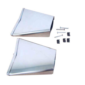 A5202D Exhaust Deflector, Pair, Delta Wing Style, Stainless