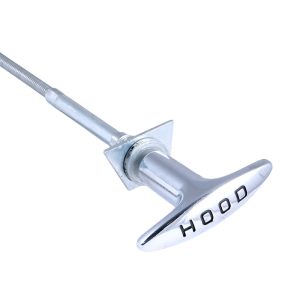 B16916G Hood Pull Cable And Housing, Chrome