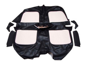 USCL5501 Seat Cover, Black And White Leather