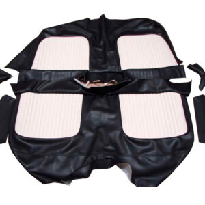 USCL5501 Seat Cover, Black And White Leather