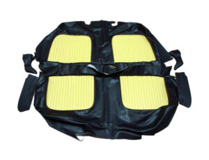 USCL5504 Seat Cover, Yellow And Black Leather