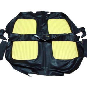 USCL5504 Seat Cover, Yellow And Black Leather