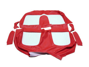 USCL5605 Seat Cover, Red And White Leather