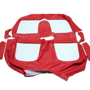 USCL5605 Seat Cover, Red And White Leather