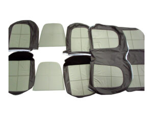 USC6003 Seat Cover Set, Dark Brown And Light Brown