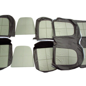 USC6003 Seat Cover Set, Dark Brown And Light Brown