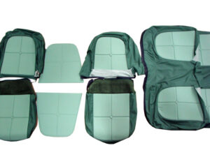 USC6005 Seat Cover Set, Dark Green And Light Green