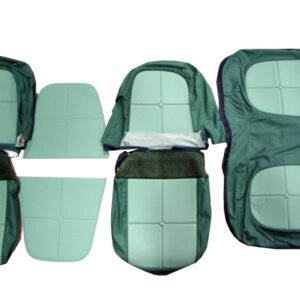 USC6005 Seat Cover Set, Dark Green And Light Green