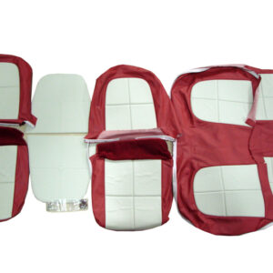 USC6006 Seat Cover Set, Red And White