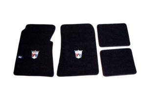 UFM5501 Floor Mat Set, Black With Crest