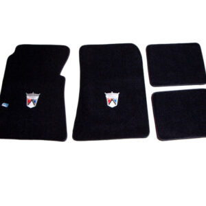 UFM5501 Floor Mat Set, Black With Crest